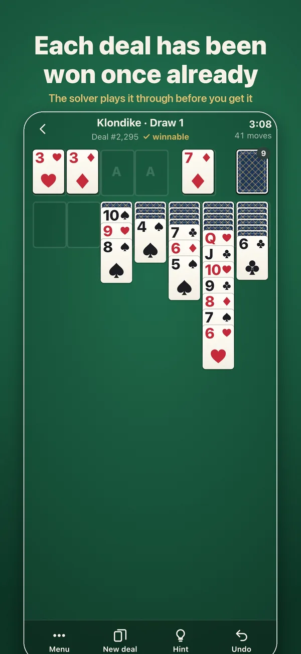 A Klondike deal marked winnable