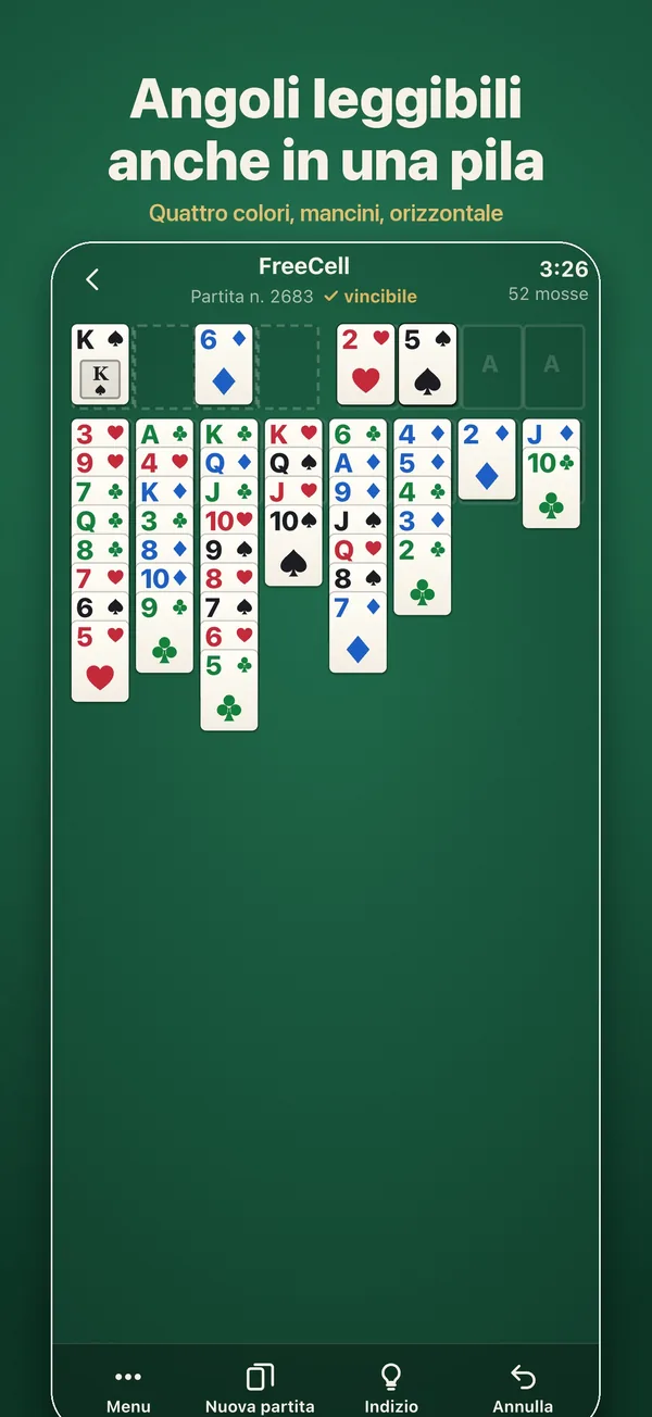 Una partita a FreeCell